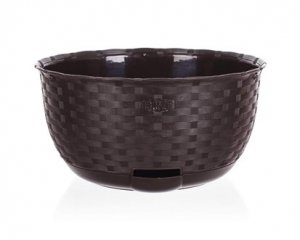 Žardinka samozavlažovací NATURAL plastová 30x15 cm