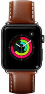 kožený řemínek pro Apple Watch 42mm / 44mm - hnědý